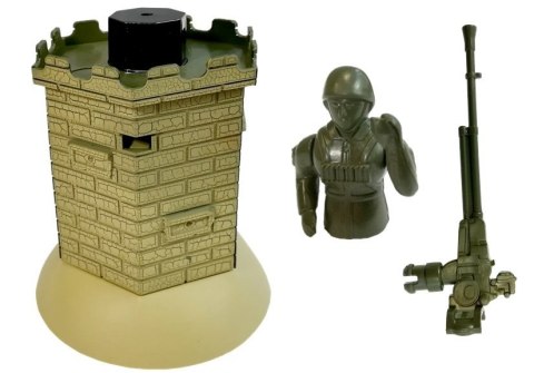 CZOŁG R/C 1:28 ZDALNIE STEROWANY ZIELONY Z BUNKREM