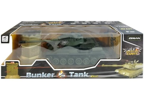 CZOŁG R/C 1:28 ZDALNIE STEROWANY ZIELONY Z BUNKREM