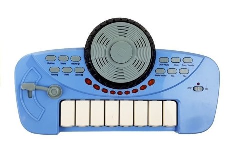 PERKUSJA Z KEYBOARDEM MIKROFON 5 BĘBNÓW RÓŻOWA