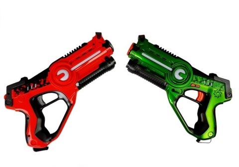 PISTOLET LASEROWY Z MASKĄ NA BATERIE 2 SZT