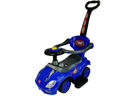 JEŹDZIK Z PCHACZEM MEGA CAR 3W1 NIEBIESKI