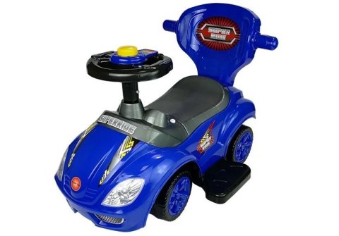 JEŹDZIK Z PCHACZEM MEGA CAR 3W1 NIEBIESKI