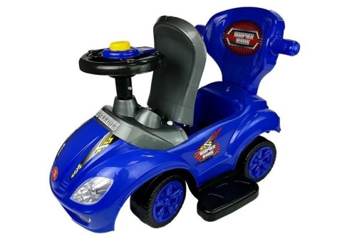 JEŹDZIK Z PCHACZEM MEGA CAR 3W1 NIEBIESKI