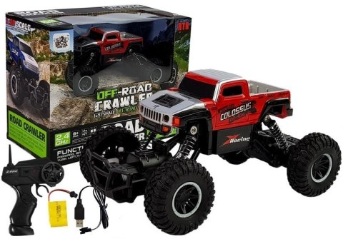 MONSTER TRUCK ZDALNIE STEROWANY R/C 1:20 CZERWONY