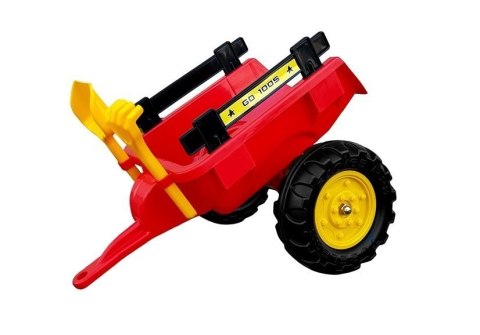 TRAKTOR HERMAN Z PRZYCZEPĄ I ŁYŻKĄ CZERWONY165 CM
