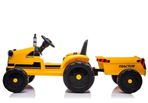 TRAKTOR NA AKUMULATOR Z PRZYCZEPĄ CH9959 ŻÓŁTY