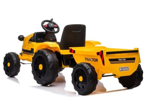 TRAKTOR NA AKUMULATOR Z PRZYCZEPĄ CH9959 ŻÓŁTY