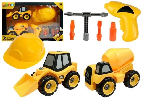 ZESTAW POJAZDÓW BUDOWLANYCH DO SKRĘCANIA DIY