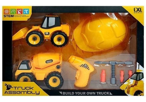 ZESTAW POJAZDÓW BUDOWLANYCH DO SKRĘCANIA DIY