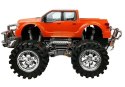 ZESTAW POJAZDÓW MONSTER TRUCK POMARAŃCZOWY LAWETA 58 CM