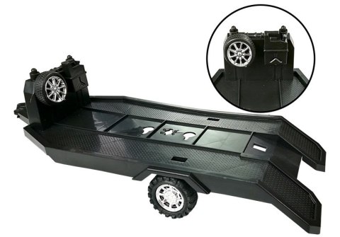 ZESTAW POJAZDÓW MONSTER TRUCK POMARAŃCZOWY LAWETA 58 CM