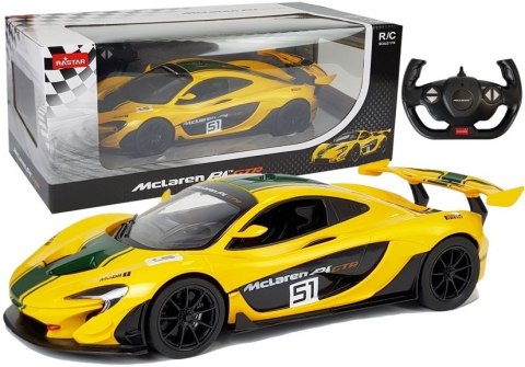 AUTO R/C MCLAREN P1 GTR RASTAR 1:14 ŻÓŁTE NA PILOTA