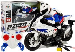 MOTOCYKL ZDALNIE STEROWANY R/C 2.4G BIAŁY