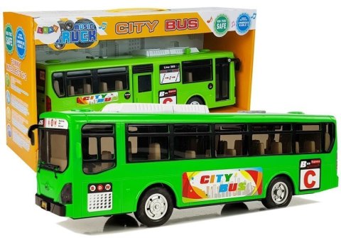 MUZYCZNY AUTOBUS Z NAPĘDEM i ŚWIATŁAMI ZIELONY