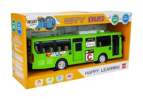 MUZYCZNY AUTOBUS Z NAPĘDEM i ŚWIATŁAMI ZIELONY