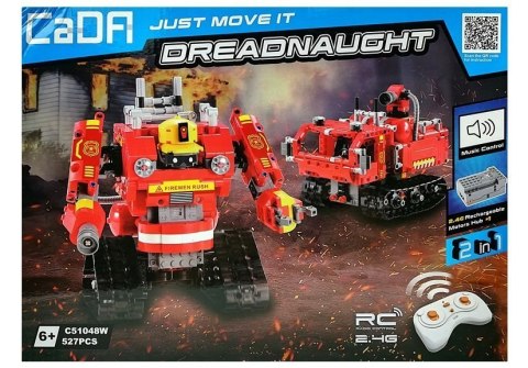 ROBOT Z KLOCKÓW R/C 2.4G 527 ELEMENTÓW CZERWONY