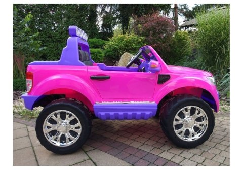 AUTO NA AKUMULATOR FORD RANGER 4x4 RÓŻOWY LCD