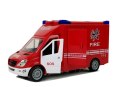 WÓZ STRAŻACKI Z NAPĘDEM FRYKCYJNYM DŹWIĘKIEM OTWIERANE DRZWI