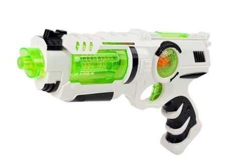 ZESTAW WOJOWNIKA KOSMOSU PISTOLET LASEROWY MIECZ ŚWIETLNY KAJDANKI MIOTACZ DYSKÓW