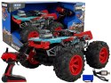AUTO TERENOWE ZDALNIE STEROWANE 1:14 2.4G RC CZERWONE DUŻE KOŁA