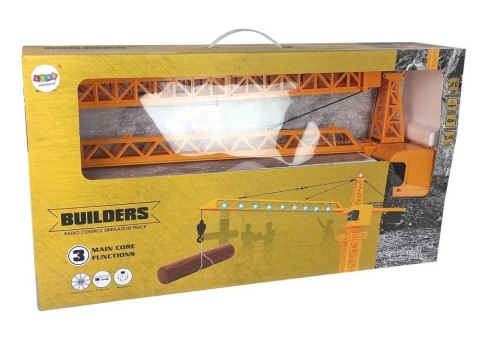 DŹWIG KONSTRUKCYJNY ŻURAW 1:14 R/C 2,4 GHZ BUDOWA 100 CM
