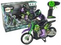 MOTOR CROSSOWY ZDALNIE STEROWANY 1:18 2.4G FIOLETOWY 15 KM/H
