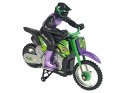 MOTOR CROSSOWY ZDALNIE STEROWANY 1:18 2.4G FIOLETOWY 15 KM/H