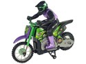 MOTOR CROSSOWY ZDALNIE STEROWANY 1:18 2.4G FIOLETOWY 15 KM/H