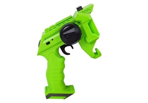 PISTOLET WYRZUTNIA AUTKO 2 W 1 ZDALNIE STEROWANY PIANKOWE KRĄŻKI ZIELONY