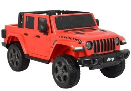 SAMOCHÓD NA AKUMULATOR JEEP RUBICON 6768R CZERWONY