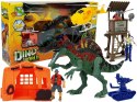ŚWIAT DINOZAURÓW ZESTAW FIGUREK AMBONA HELIKOPTER NAMIOT DŹWIĘK