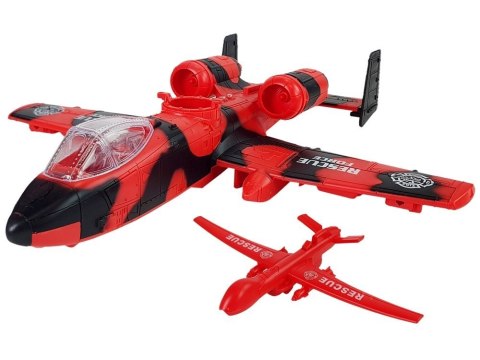 ZESTAW POJAZDÓW STRAŻ POŻARNA SAMOLOT 48 CM WÓZ STRAŻACKI MOTOR NAMIOT AKCESORIA