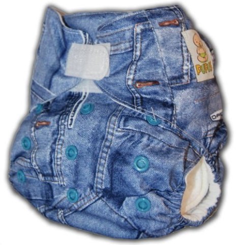 Pieluszka "Blue Jeans" z podwójną gumką