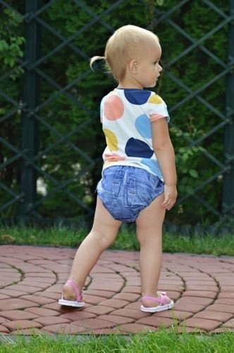 Pieluszka "Blue Jeans" z podwójną gumką