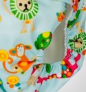 Pieluszka "Safari - niebieska" z podwójną gumką