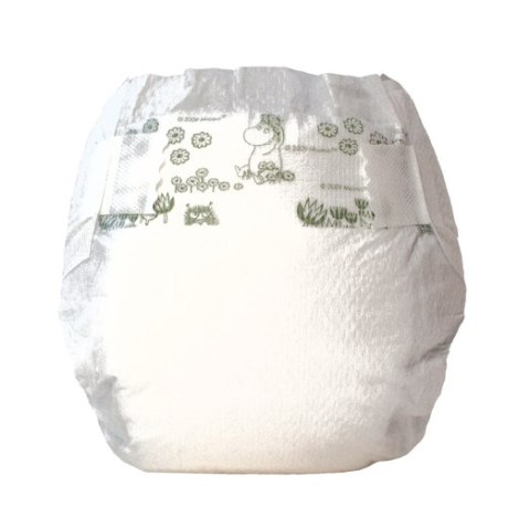 Rozm 1. Ekologiczne pieluszki jednorazowe MUUMI NEWBORN 2-5kg, 25sztuk