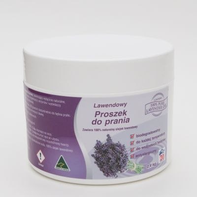 Lawendowy proszek do prania 0,4 kg Bardzo Wydajny (22 prania)