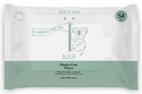 Naif Chusteczki nawilżane plastic free 54szt.
