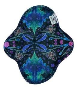 MAŁA S Podpaska wielorazowa bambusowa - NEON SPLASH