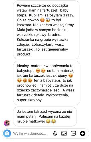 Śliniak fartuszek z rękawami - MAGICZNY LAS