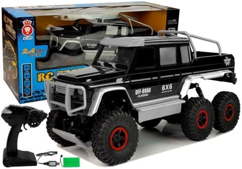 AUTO TERENOWE OFF- ROAD 6-KOŁOWE ZDALNIE STEROWANE 2.4G CZARNE