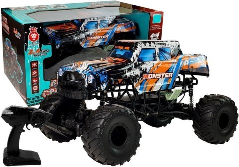 AUTO TERENOWE ZDALNIE STEROWANE 2.4G 4x4 POMARAŃCZOWE 57CM