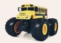 AUTOBUS SZKOLNY DUŻE KOŁA ZDALNIE STEROWANY 2.4G DŹWIĘK ŻÓŁTY