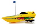 ŁÓDŹ MOTORÓWKA ZDALNIE STEROWANA PILOT STER 27 MHZ 40 CM 40 M ZASIĘG ŻÓŁTA