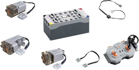 ZESTAW NAPĘDOWY DO KLOCKÓW DO ZDALNEGO STEROWANIA R/C PILOT 2,4 G SILNIK POWER UP CADA