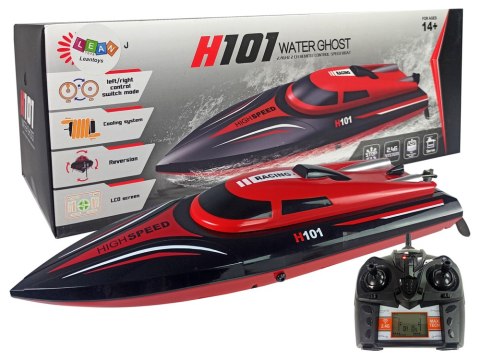 ŁÓDŹ MOTORÓWKA ZDALNIE STEROWANA H101 CZERWONA 1:48 2.4G 35 KM/H