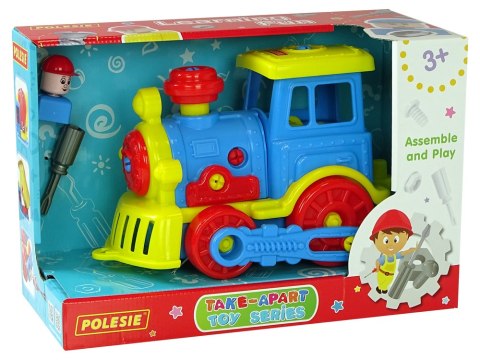 LOKOMOTYWA KLOCKI DO ROZKRĘCANIA DIY 48 ELEMENTÓW 84842