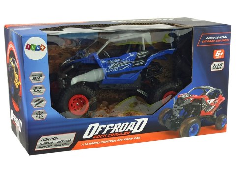 TERENOWE AUTO OFF- ROAD ZDALNIE STEROWANE 2,4 GHZ 1:16 NIEBIESKIE