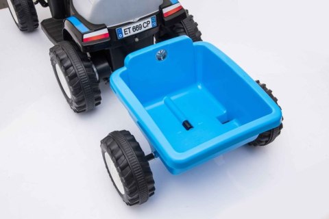 TRAKTOR NA AKUMULATOR Z PRZYCZEPĄ A009 NIEBIESKI
