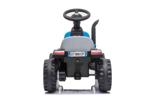 TRAKTOR NA AKUMULATOR Z PRZYCZEPĄ A009 NIEBIESKI